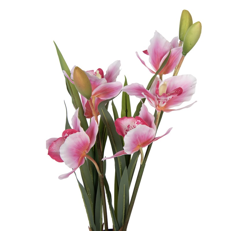 Clayre & Eef Artificial Plant 14x14x55 cm Pink Plastic