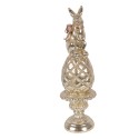 Clayre & Eef Decorative Figurine Rabbit Ø 8x28 cm Gold colored Plastic