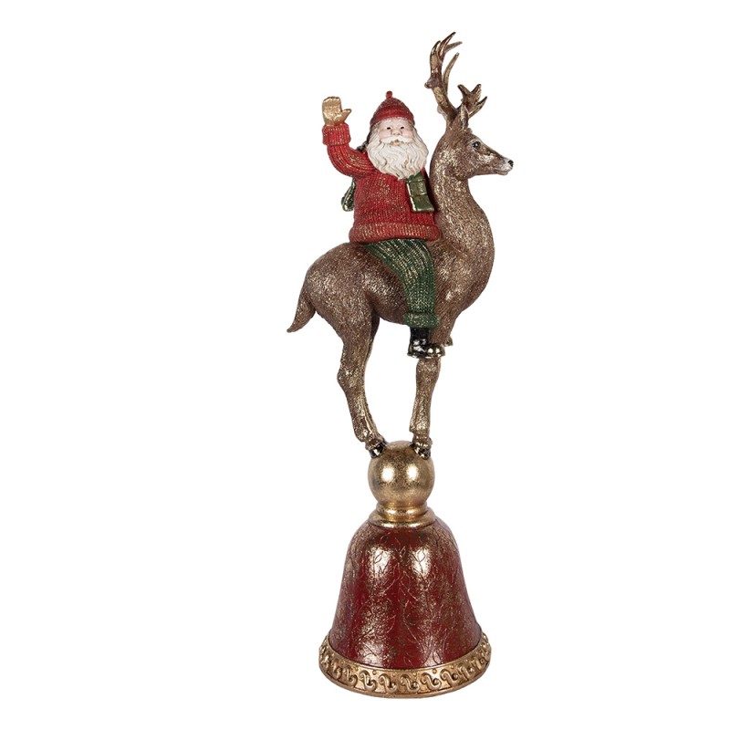 Clayre & Eef Decorative Figurine Santa Claus 24x20x63 cm Brown Plastic