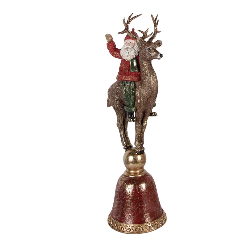 Clayre & Eef Decorative Figurine Santa Claus 24x20x63 cm Brown Plastic