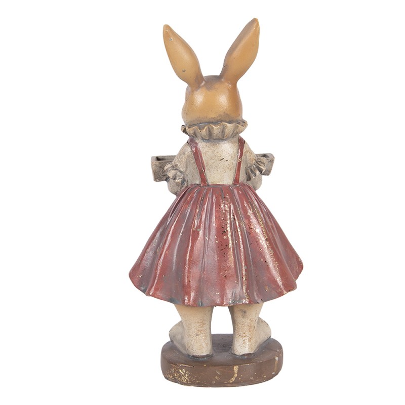 Clayre & Eef Decorative Figurine Rabbit 10x8x20 cm Beige Plastic