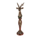 Clayre & Eef Decorative Figurine Deer 24x32x100 cm Gold colored Plastic