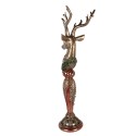 Clayre & Eef Decorative Figurine Deer 24x32x100 cm Gold colored Plastic