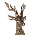 Clayre & Eef Decorative Figurine Deer 24x32x100 cm Gold colored Plastic