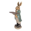 Clayre & Eef Decorative Figurine Rabbit 20x23x46 cm Gold colored Plastic