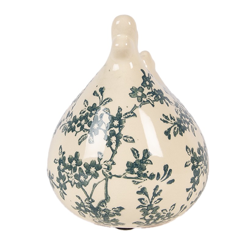 Clayre & Eef Statuetta decorativa Pollo 12x11x13 cm Beige Ceramica