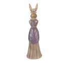 Clayre & Eef Statuetta decorativa Coniglio 15x13x48 cm Color oro Plastica