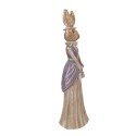 Clayre & Eef Statuetta decorativa Coniglio 15x13x48 cm Color oro Plastica