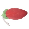 Clayre & Eef Éponge de bain Fraises 13x5x12 cm Rouge Synthétique