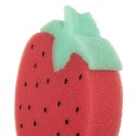 Clayre & Eef Éponge de bain Fraises 13x3x10 cm Rouge Synthétique