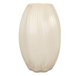 Clayre & Eef Vase Ø 17x27 cm Gelb Glas