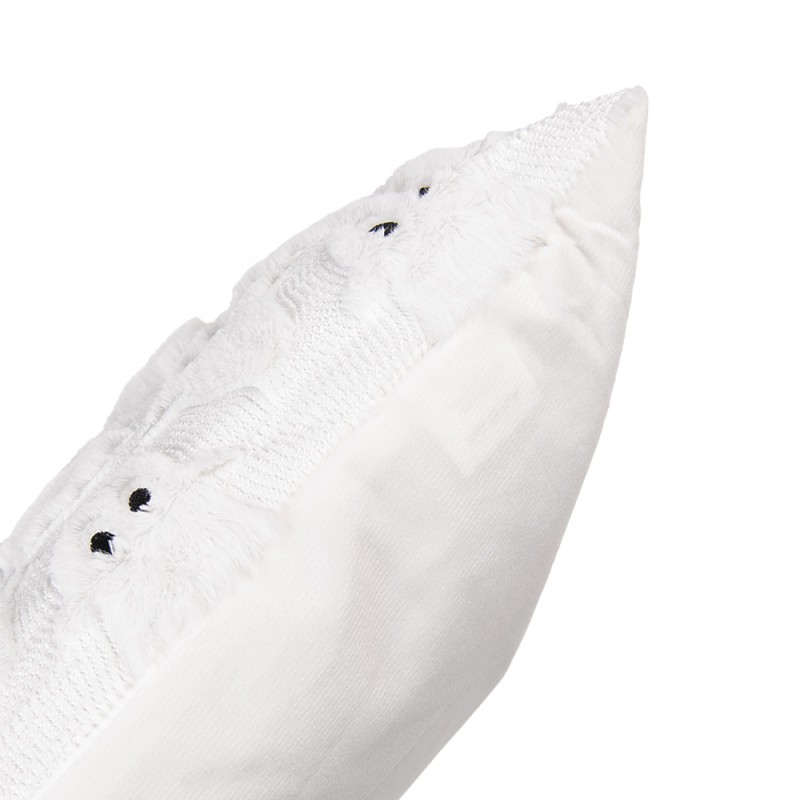 Clayre & Eef Coussin 45x45 cm Blanc Synthétique