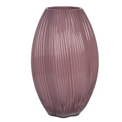 Clayre & Eef Vase Ø 17x27 cm Pink Glass