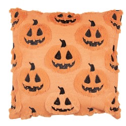 Clayre & Eef Coussin 45x45 cm Orange Synthétique