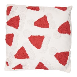 Clayre & Eef Cuscino decorativo 45x45 cm Bianco Sintetico