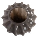 Clayre & Eef Vase Ø 19x25 cm Grau Glas
