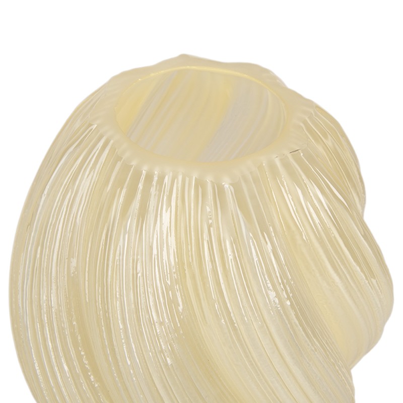 Clayre & Eef Vase Ø 17x21 cm Yellow Glass