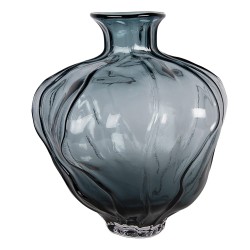 Clayre & Eef Vaso Ø 26x31 cm Blu Vetro