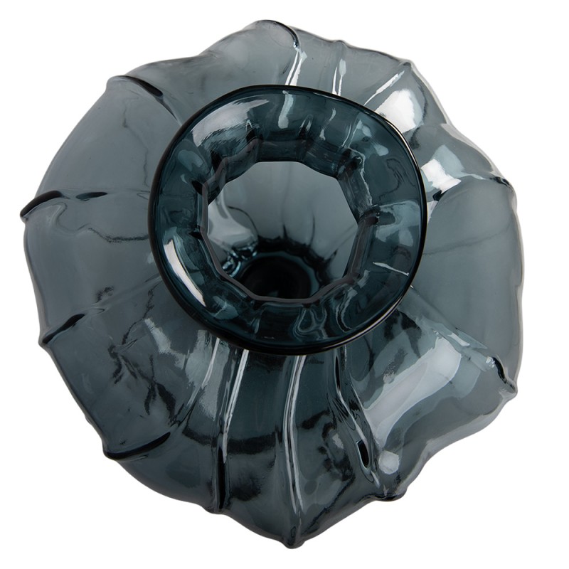 Clayre & Eef Vaso Ø 26x31 cm Blu Vetro