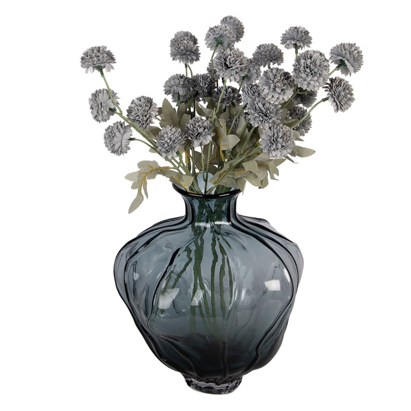 Clayre & Eef Vaso Ø 26x31 cm Blu Vetro