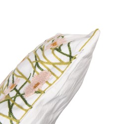 Clayre & Eef Cuscino decorativo 45x45 cm Bianco Sintetico