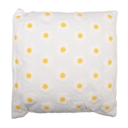 Clayre & Eef Cuscino decorativo 45x45 cm Bianco Sintetico