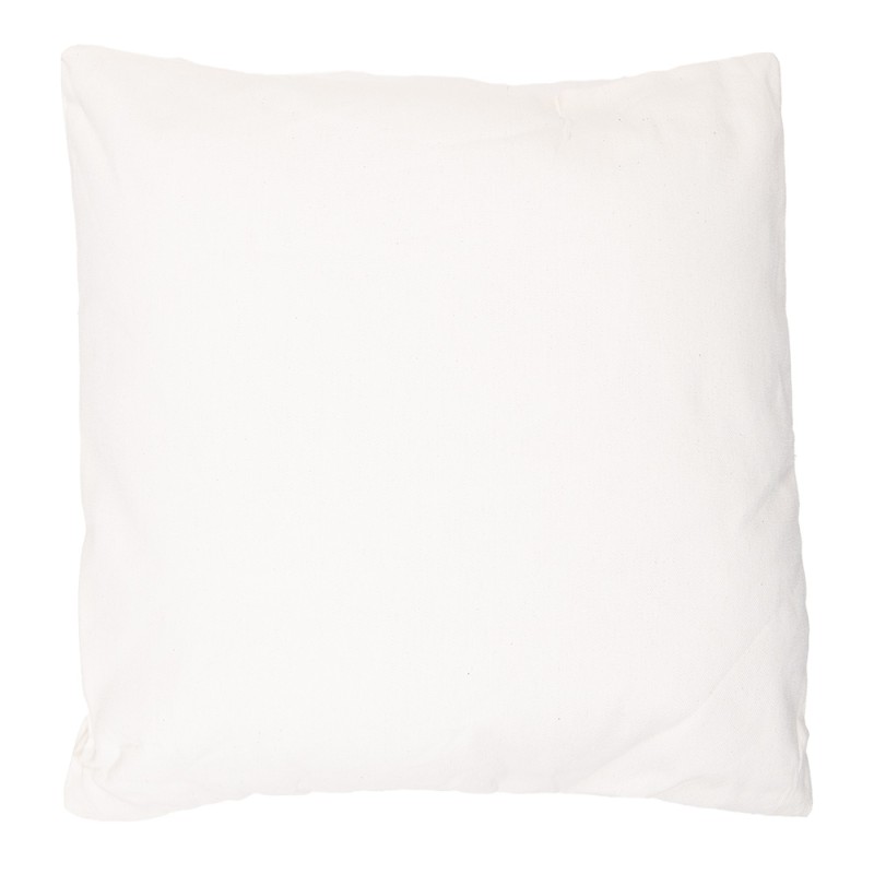 Clayre & Eef Cuscino decorativo 45x45 cm Bianco Sintetico