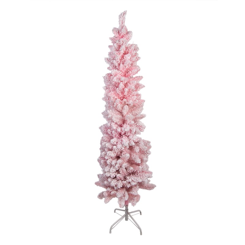 Clayre & Eef Albero artificiale Albero di Natale 30x30x120 cm Rosa Plastica