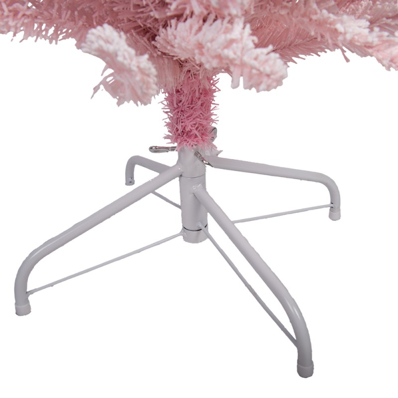Clayre & Eef Albero artificiale Albero di Natale 30x30x120 cm Rosa Plastica