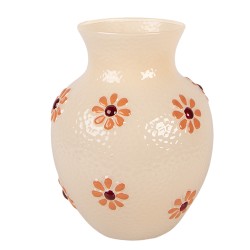 Clayre & Eef Vase Ø 13x16 cm Yellow Glass