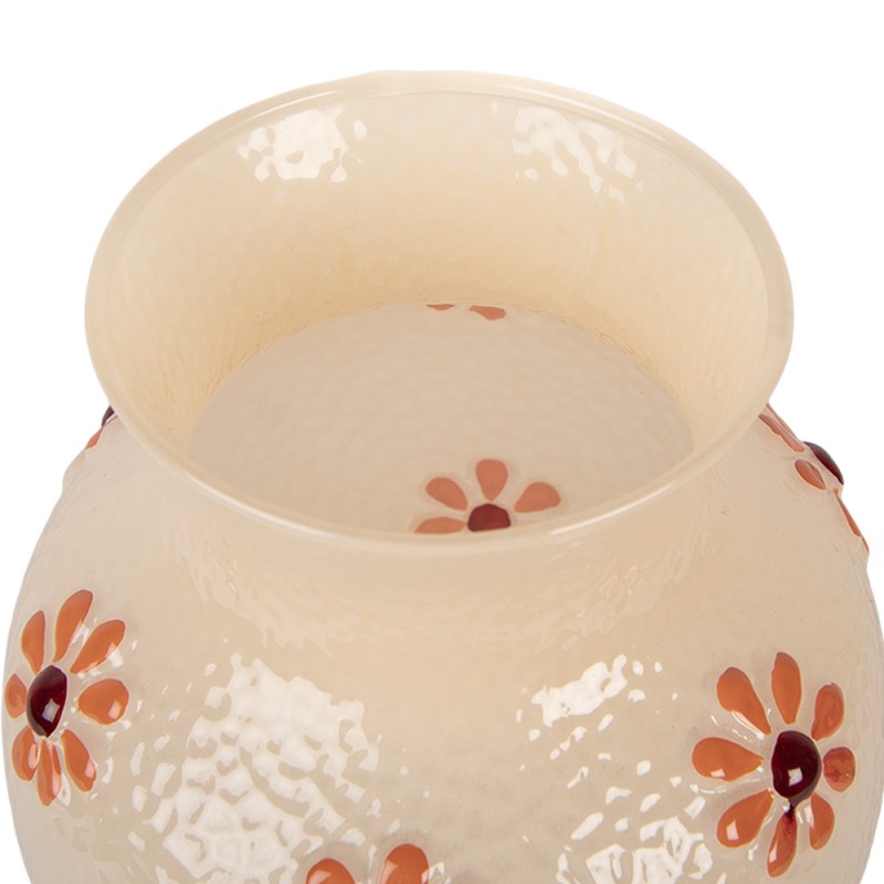 Clayre & Eef Vase Ø 13x16 cm Yellow Glass