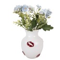 Clayre & Eef Vase Ø 13x16 cm White Glass