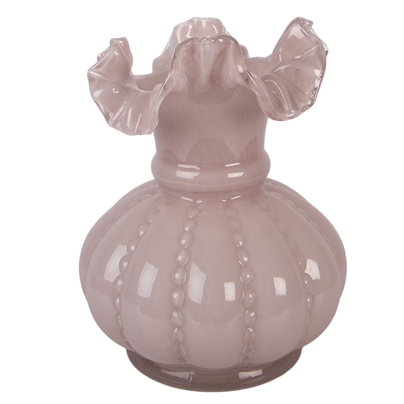 Clayre & Eef Vase Ø 15x20 cm Pink Glass