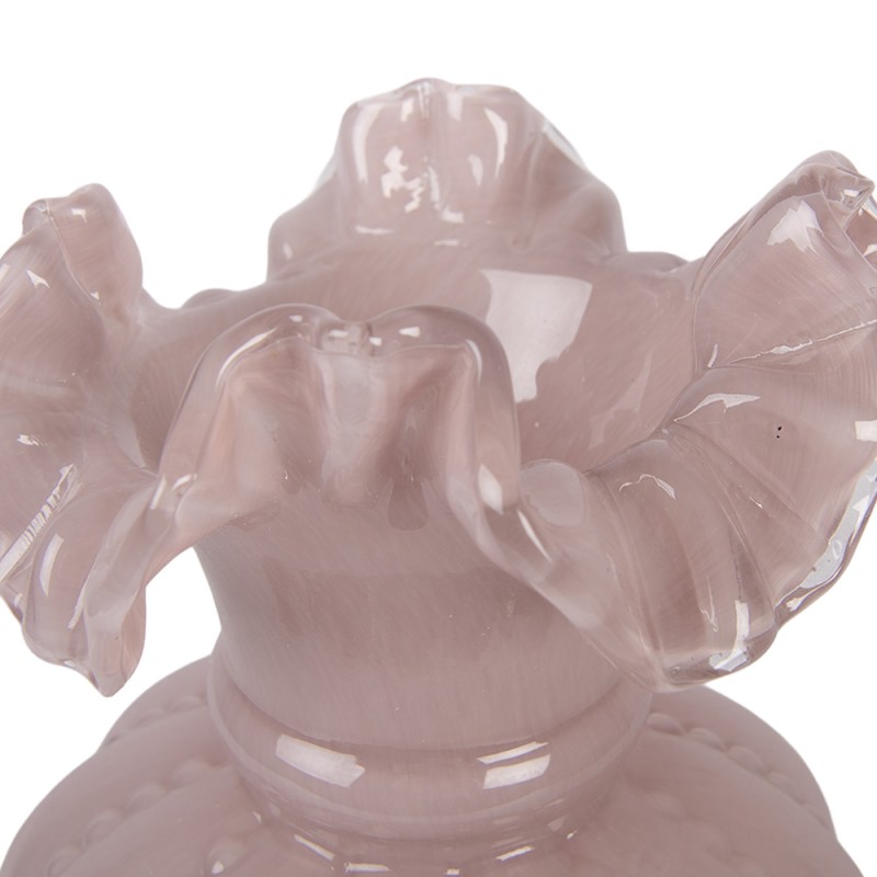Clayre & Eef Vase Ø 15x20 cm Pink Glass
