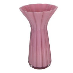 Clayre & Eef Vase Ø 14x23 cm Pink Glass