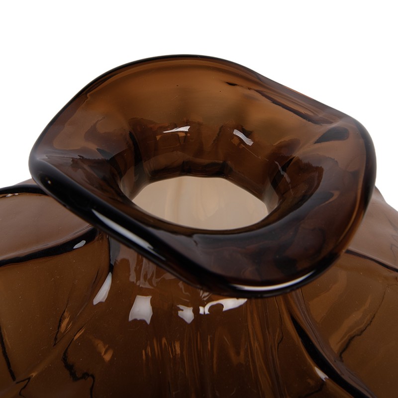 Clayre & Eef Vase Ø 26x31 cm Brown Glass