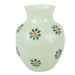 Clayre & Eef Vase Ø 13x16 cm Green Glass