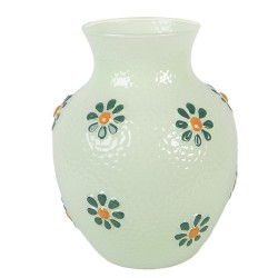 Clayre & Eef Vase Ø 13x16 cm Green Glass