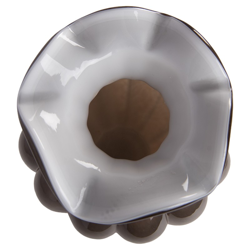 Clayre & Eef Vase Ø 16x21 cm Brown Glass