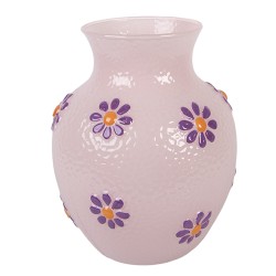 Clayre & Eef Vase Ø 13x16 cm Pink Glass
