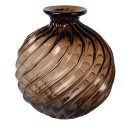 Clayre & Eef Vase Ø 19x21 cm Brown Glass