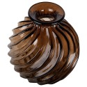 Clayre & Eef Vase Ø 19x21 cm Brown Glass