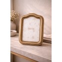 Clayre & Eef Cadre photo 10x15 cm Couleur or Plastique