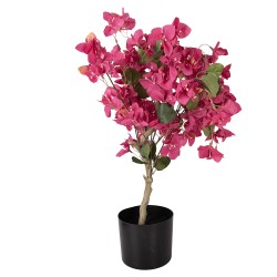 Clayre & Eef Bougainvillier Artificiel 30x30x90 cm Rose Plastique