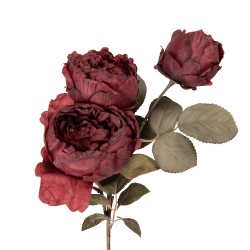 Clayre & Eef Fiore artificiale 52 cm Rosso Plastica