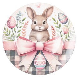 Clayre & Eef Charger Plate Ø 33 cm White Plastic