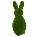 Clayre & Eef Decorative Figurine Rabbit Ø 10x25 cm Green Plastic