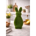 Clayre & Eef Decorative Figurine Rabbit Ø 10x25 cm Green Plastic