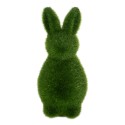Clayre & Eef Decorative Figurine Rabbit Ø 7x14 cm Green Plastic