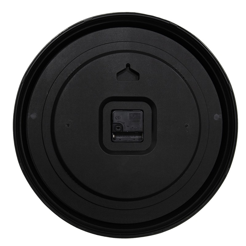 Clayre & Eef Orologio da parete Ø 40x4 cm Marrone Grigio Plastica